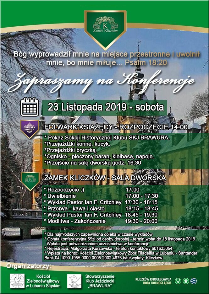 Chrześcijańska Konferencja Kliczków Chrześcijańska Konfereencja Na zamku w Kliczkowie